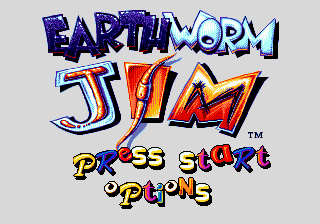 Заставка игры Earthworm Jim